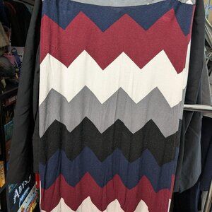 Rue 21 Stripped Maxi Skirt Size L.